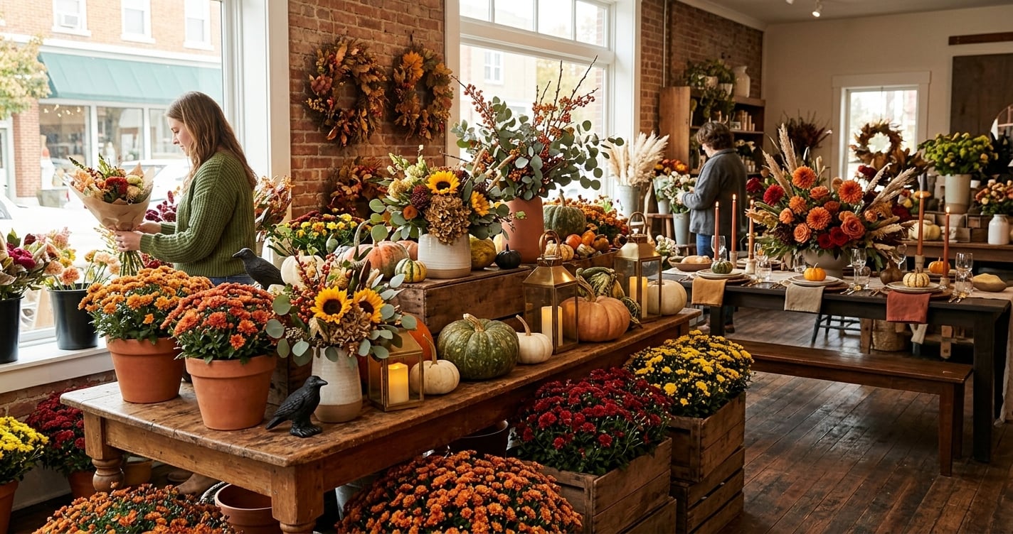 Flower shop falloween sales strategy