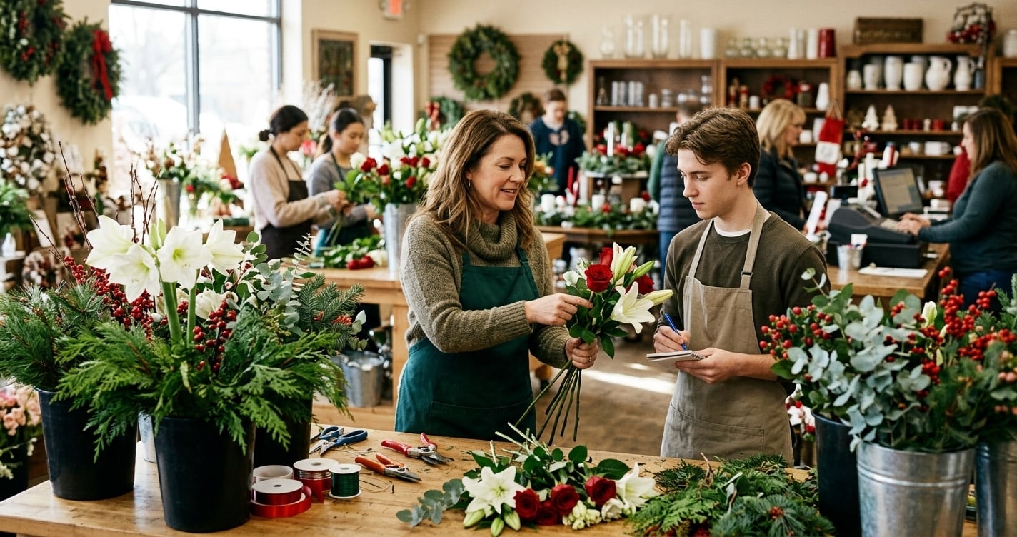flower shop holiday staff training