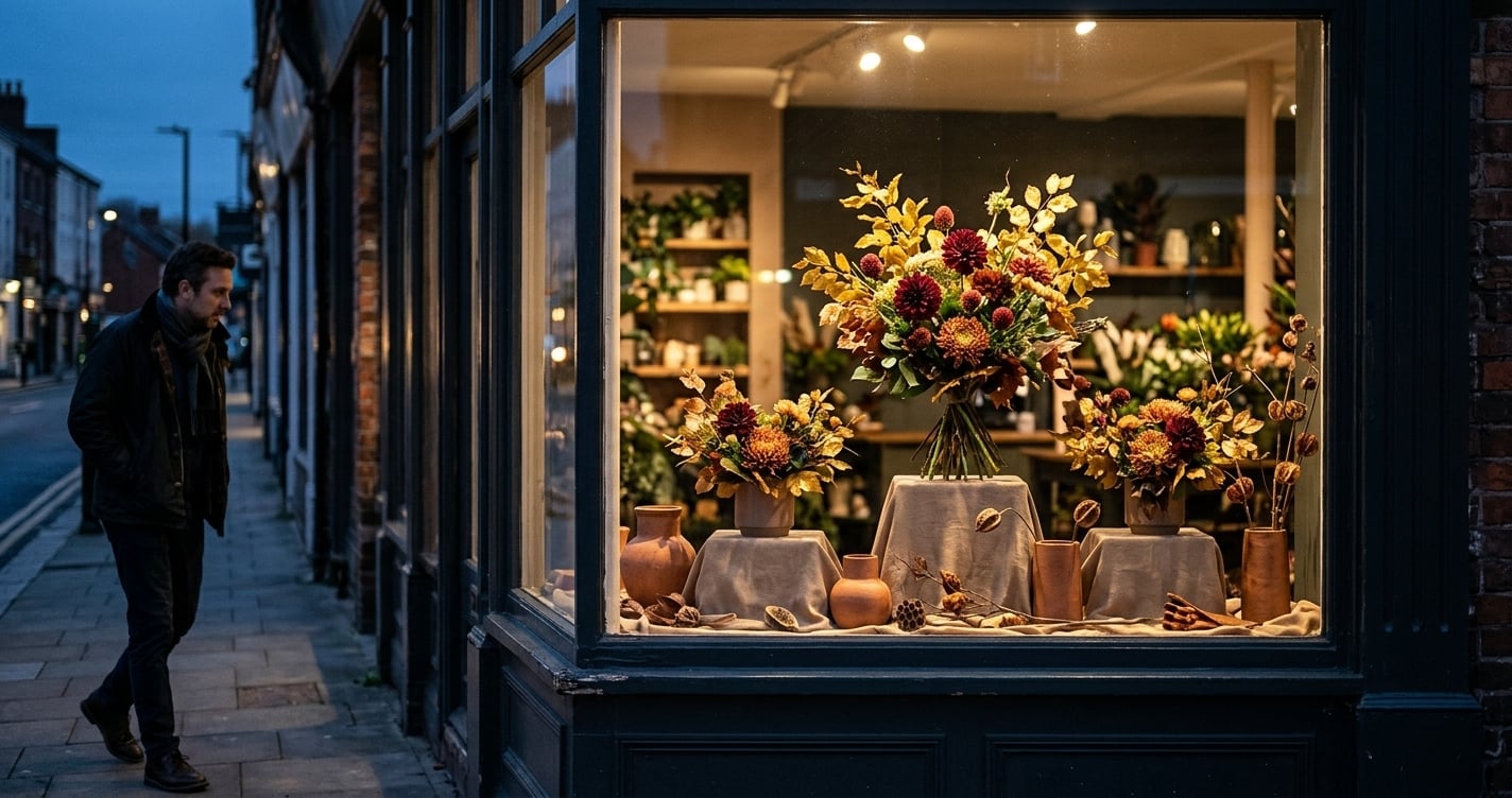 flower-shop-window-display-autumn-dusk